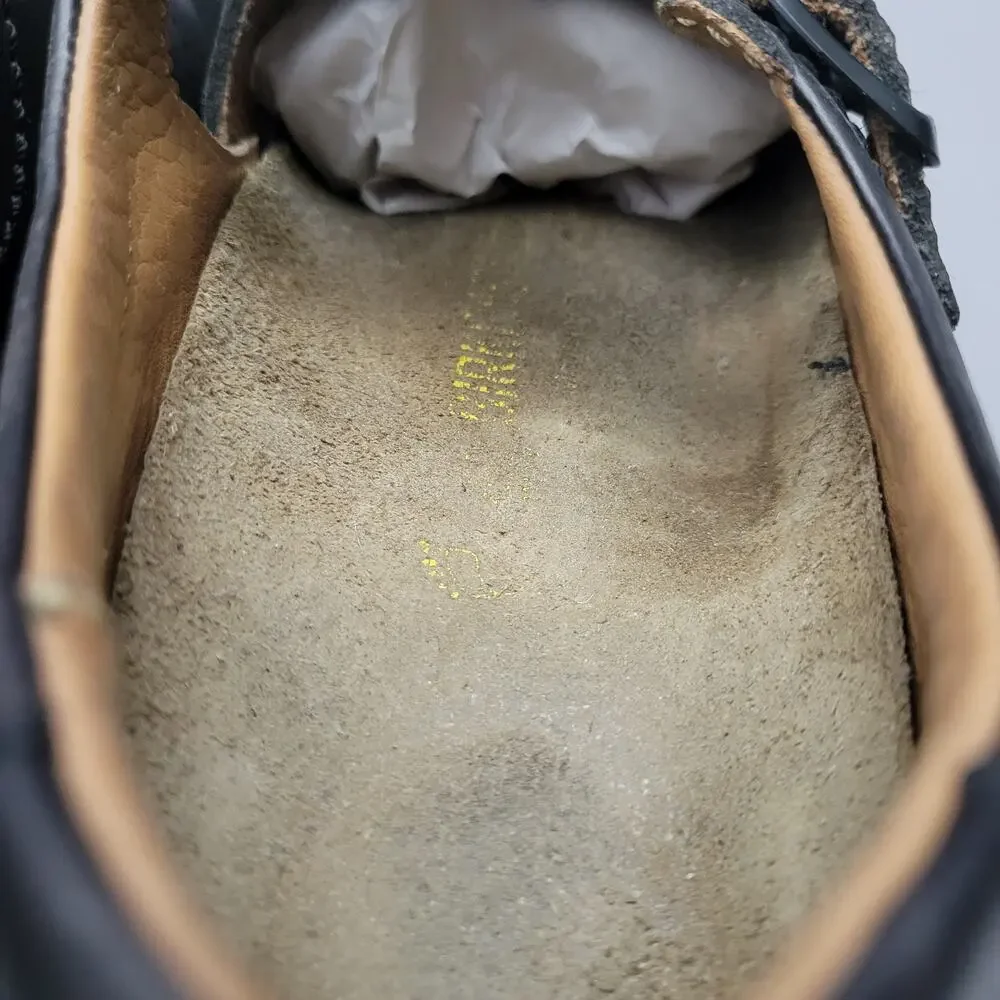 Birkenstock 42 Mens Closed Toe Fisherman Black Sandals Leather Size 9 US